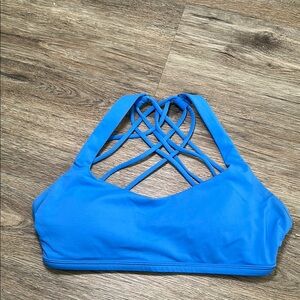LULULEMON Blue Strappy Sports Bra